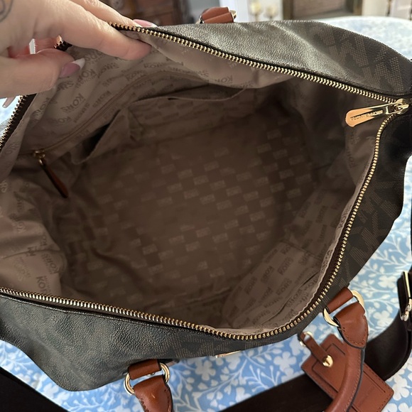 Michael Kors Brown and Tan Overnight Bag - Picture 3 of 5